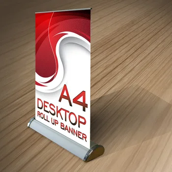 Aluminium Mini Roll  Up  Banner  Retractable Banners  A3 Table 