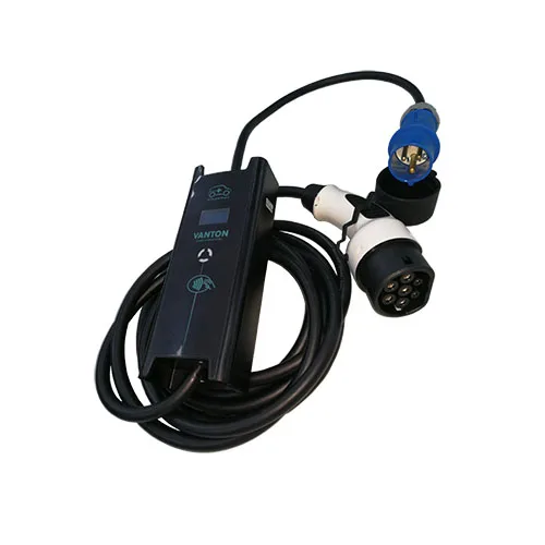 
16A evse J1772 Plug to 2 pin eu schuko plug charging cable mode 2 