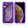Heavy Duty Hybrid Shockproof Phone Cases For iPhone Xr XS MAX XS X 8 Liquid Quick stand Glitter Robot Case For iPhone XS MAX