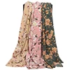 2019 Best seller custom digital printing wholesale floral printed moss crepe fabric for dress