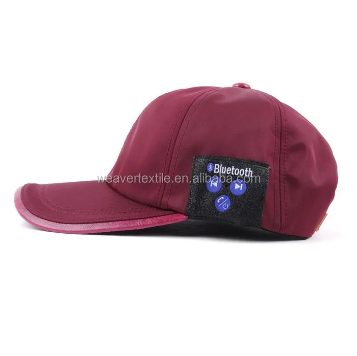 
Custom Bluetooth With Headphone Polyester 6 Panel Baseball Cap 