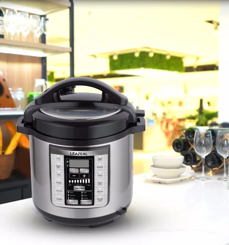 Black 14-in-1 Electric Pressure Cooker 6QT Multi-Cooker With