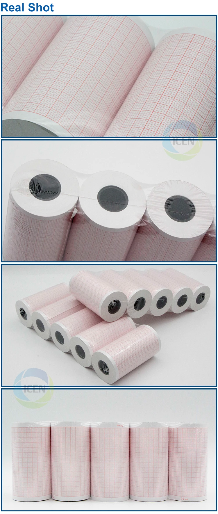 High Quality  3 Channel ECG Print Paper Recording Thermal Medical Chart Paper