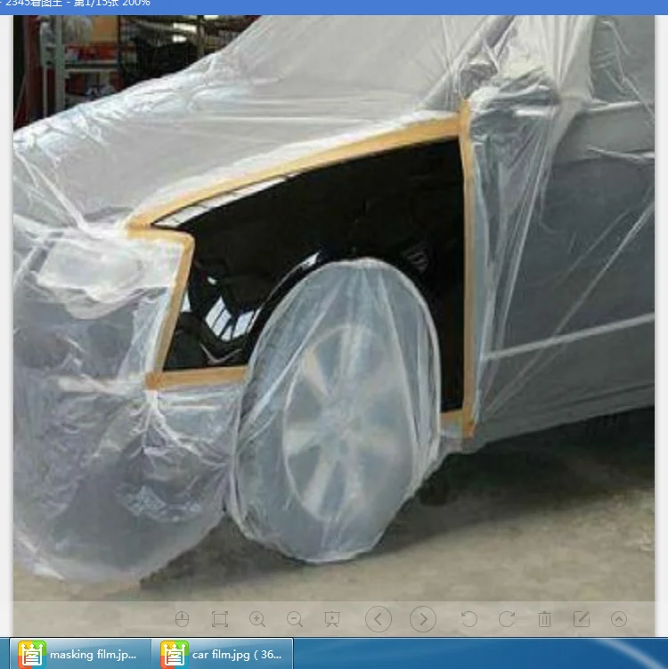 
Professional product 3m 3.8m 4m 4.87m ,5m auto spray car masking film for painting 