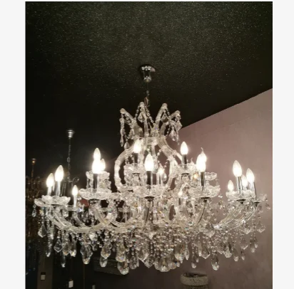 

fancy light Maria Theresa crystal chandelier 24 lights bobeche low cost maria theresa lighting, Chrome