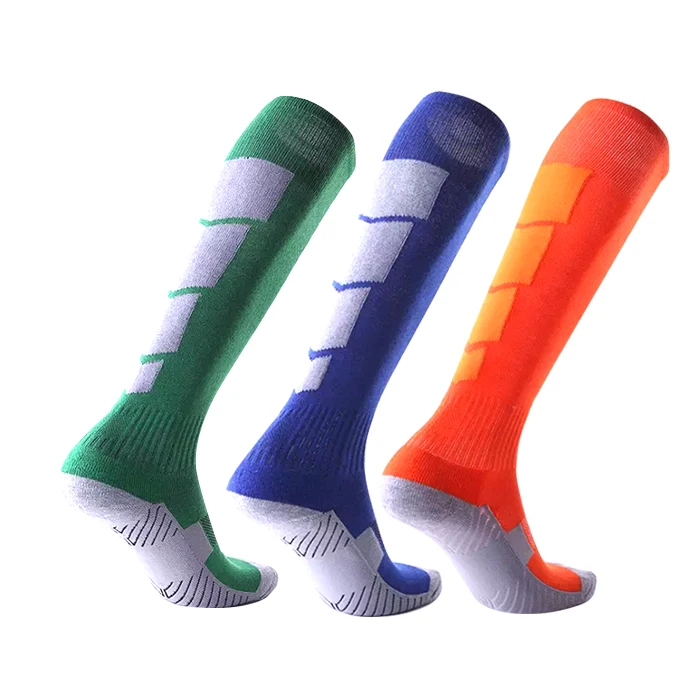 KANGYI Amazon Hot Selling Men Sports wear Compression Football Soccer Socks Knee High mens Athletic