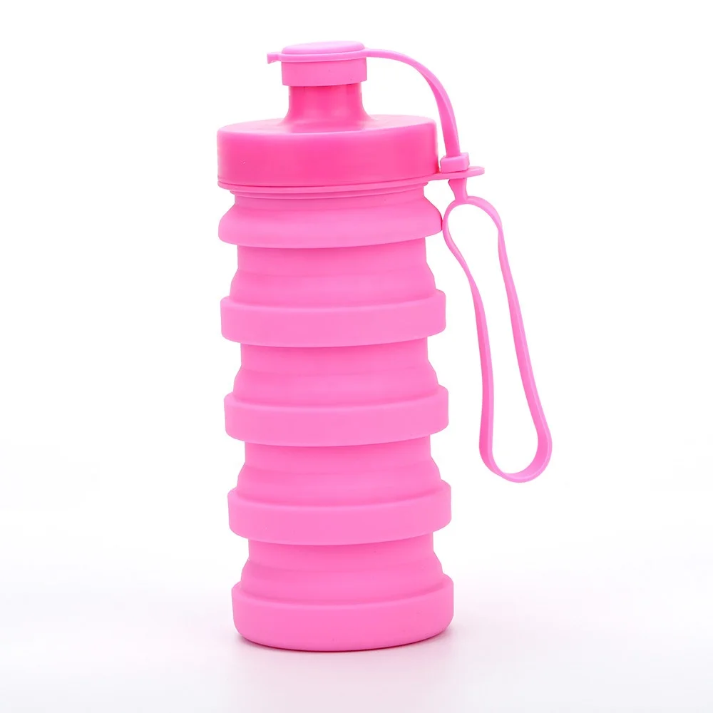 

New Arrival 400ml Space Cup BPA Free Drinking Outdoor Portable Foldable Silicone Water Bottle, Our existing colors