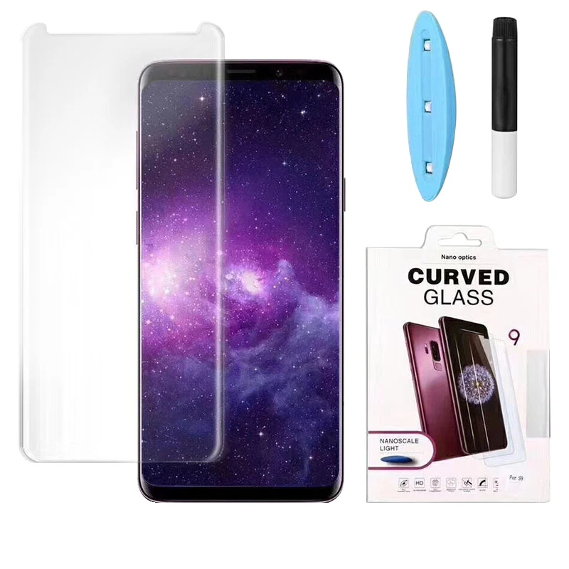 

For Samsung S10 S10PLUS , Nano Liquid Screen Protector 3D Edge Curved UV Full Glue Adhesive Glass For Samsung S10,S10PLUS, Transparent /clear