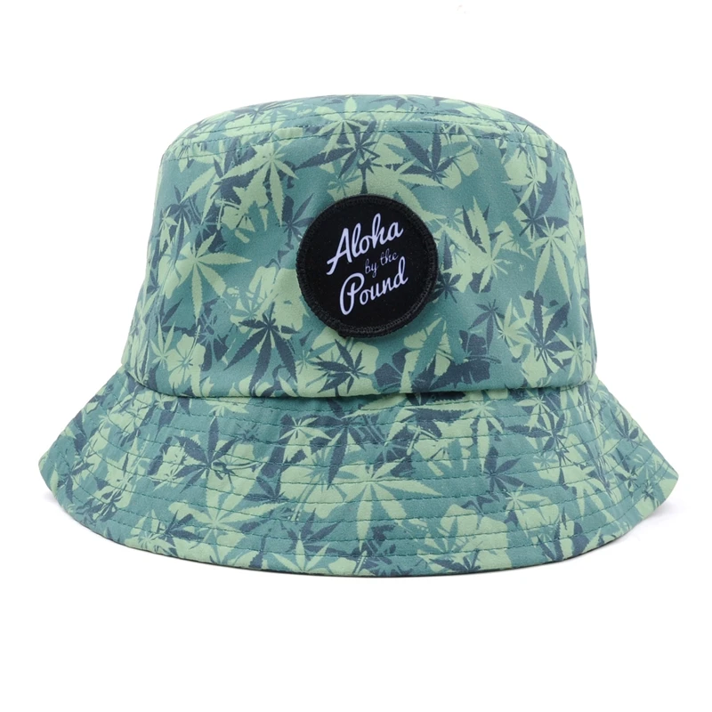 Designed Wholesale Printing Weed Leaf Bob Women Bucket Caps Hats With ...