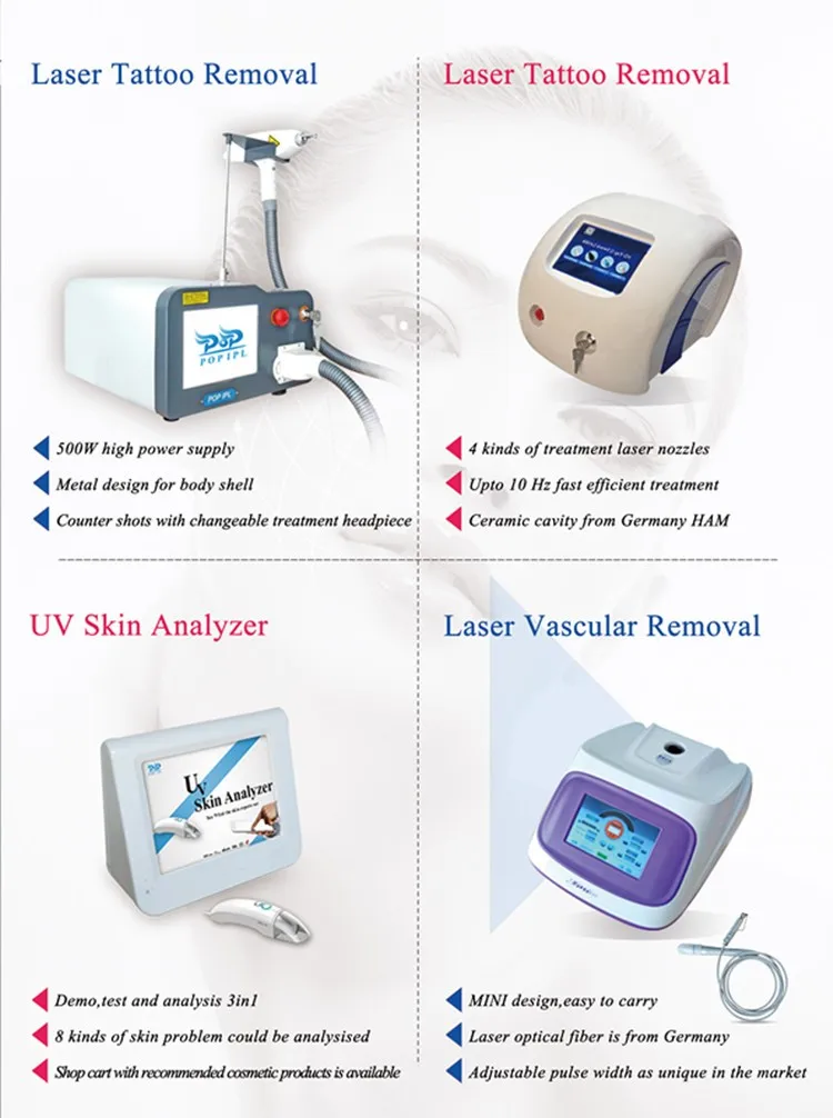 QL7 laser tattoo removal machine with 3 kinds of laser wavelength 1064nm 532nm 1320nm laser head