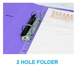 factory PVC plastic file folder custom printed 2 ring binder file folder 