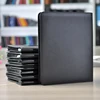 Zipper closure presentation A4 PU leather meeting portfolio with calculator