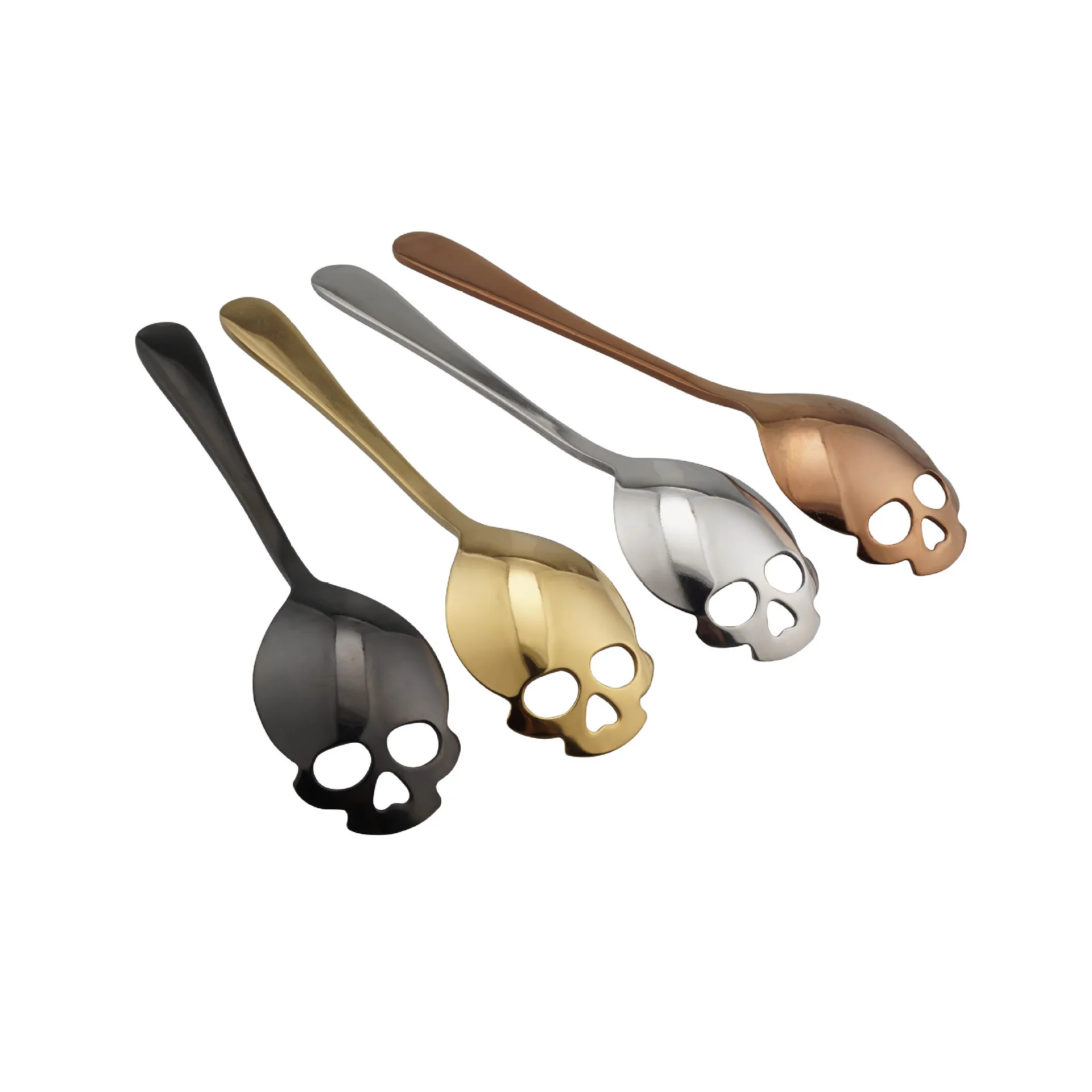 

Sliver color Stainless Steel Elegant Skull Tea Coffee Spoon, Customized