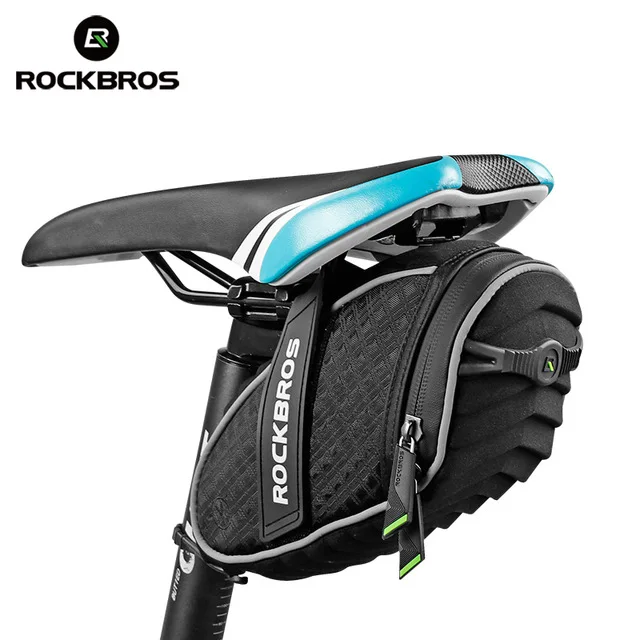 

ROCKBROS Wholesale Mountain Road Bike Saddle Bag 3D Shell Quakeproof Bicycle Cycling Rear Seat Bag, Black;blue;red;green