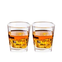 

100% Lead-free European Style Amazon Hot Selling Square Whiskey Glasses With High Quality For Scotch Whisky Rocks