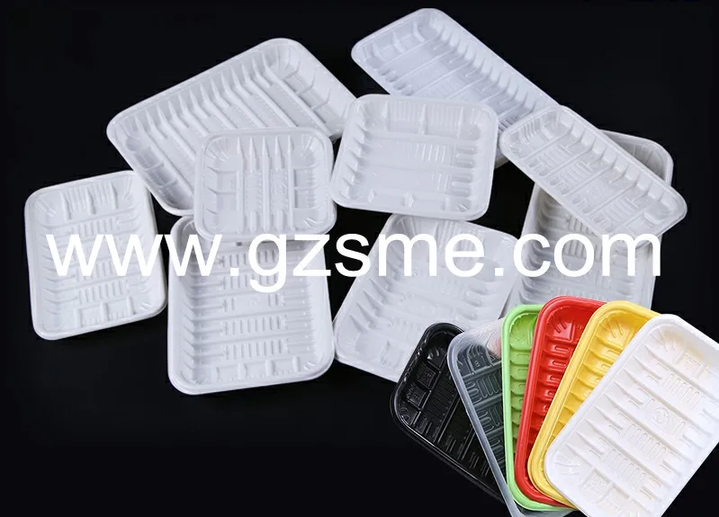 Disposable supermarket plastic tray PP / PET disposable fruit and vegetable tray