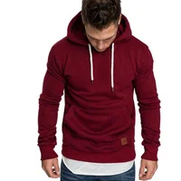

In Stock New Style Autumn and Winter Various Cheap Men's Solid Color Hooded