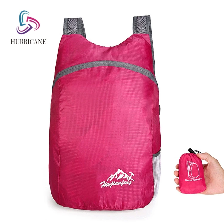 

promotional foldable backpack, Blue, pink, brown, black,customized color