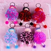 Wholesale Creative Gift Sleeping Baby Lovely keychain Colored Wool Ball Sleeping Doll Car Bag Small Gift Hangers