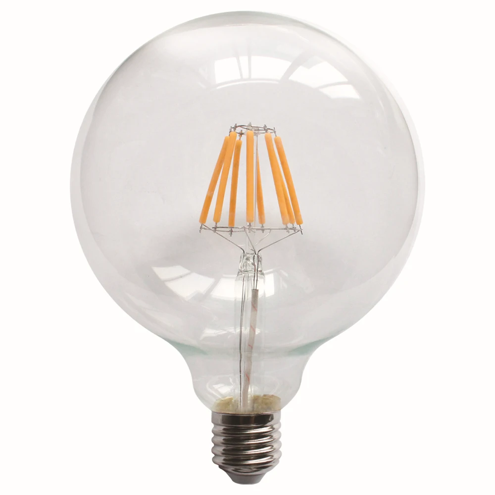 high wattage 12W 15W globe led filament bulb E27 G80 G95 G125 led globe bulb