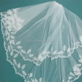 short lace wedding veils