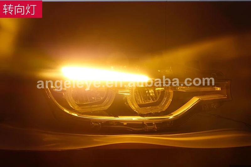 LED Angel Eyes Headlight For BMW F30 F35 318 320 325 328 330 335 2013-2015 Year CN