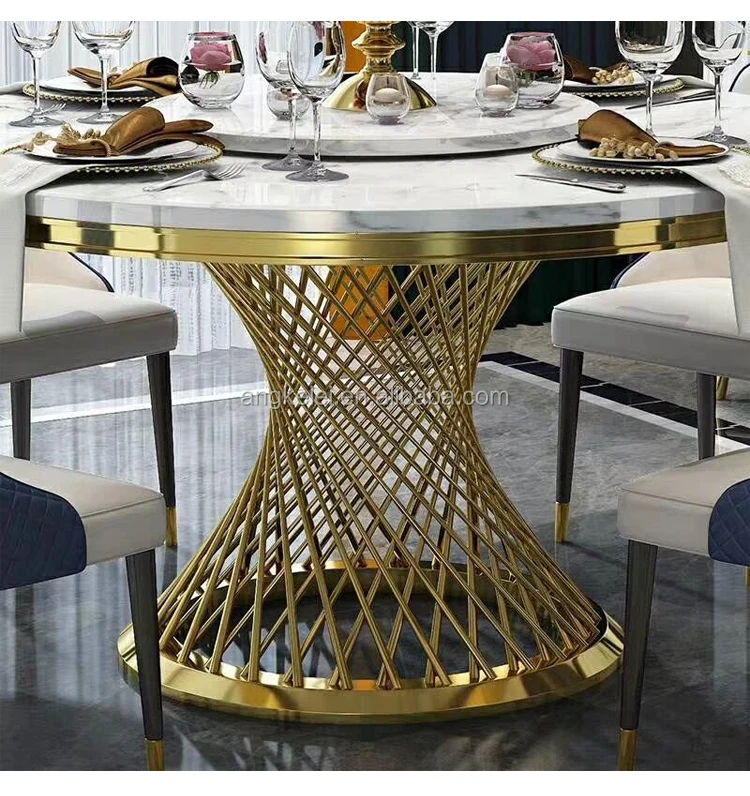 Wholesale Dining Table Price Modern Round Marble Top Dining Table