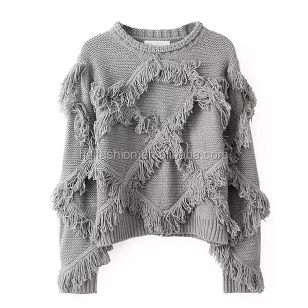 model sweater for ladies,handmade 