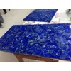 Lapis lazuli with marble tile