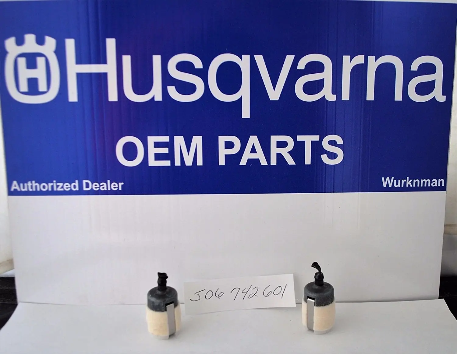 Set of 2 Husqvarna OEM Fuel Filter 506742601 also fits RedMax 503443201