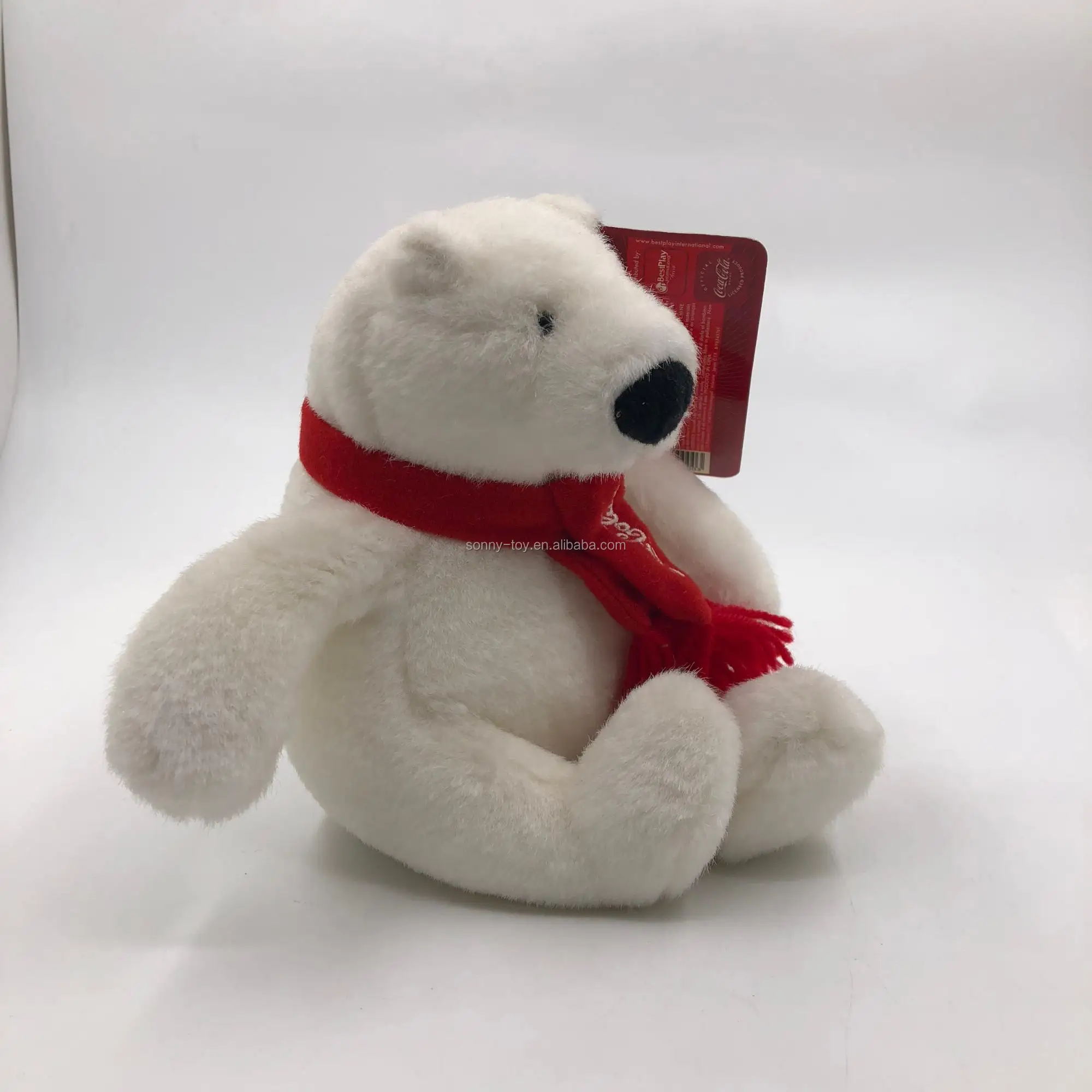 christmas polar bear plush