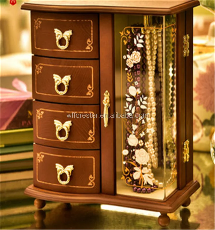 Double Door Classical Wooden Jewelry Box Buy Wooden Box,Wooden