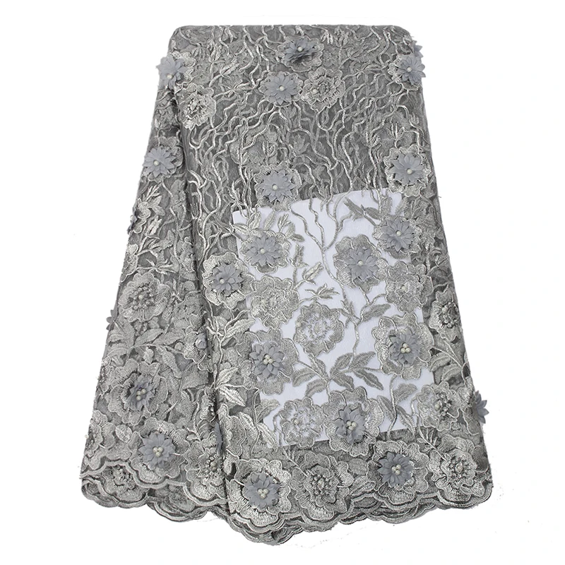 Bestway embroidery beaded 3d floral lace fabric