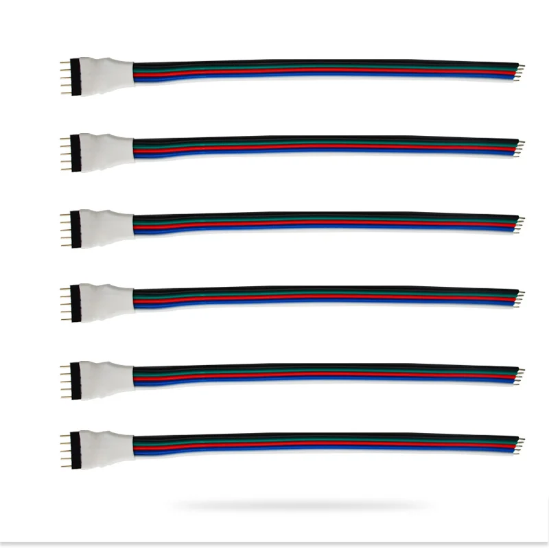 Flat Wire Cable 5Pin RGBW Length 10cm 22AWG 5 Pin RGBW Female Flat Cable 5 Pin RGBW Strip Connectors