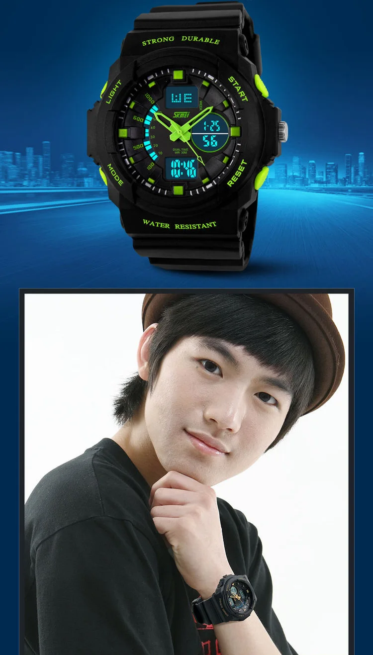 Chineseメーカーskmei 0955デュアルタイム腕時計メンズ防水デジタルアナログ腕時計 Buy アナログ腕時計 中国デジタル時計 デュアルタイム時計 Product On Alibaba Com