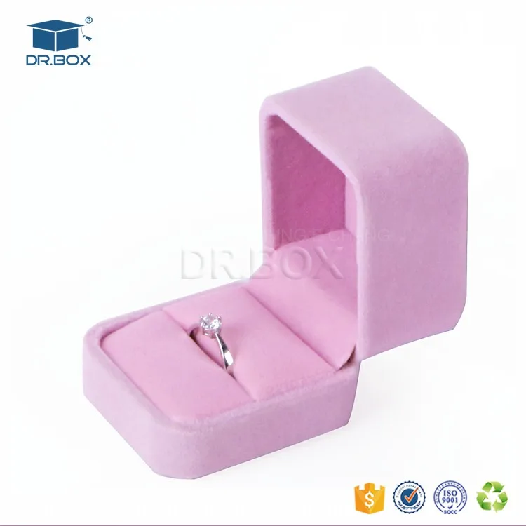 pink engagement ring box