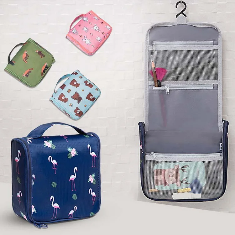 

Custom Women Men Portable Colorful Camp Travel Outdoor Hanging Cosmetic Bag