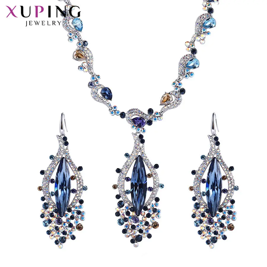 

set-43 Xuping Gorgeous women accessories jewelry crystals from Swarovski jewelry 2-piece sets