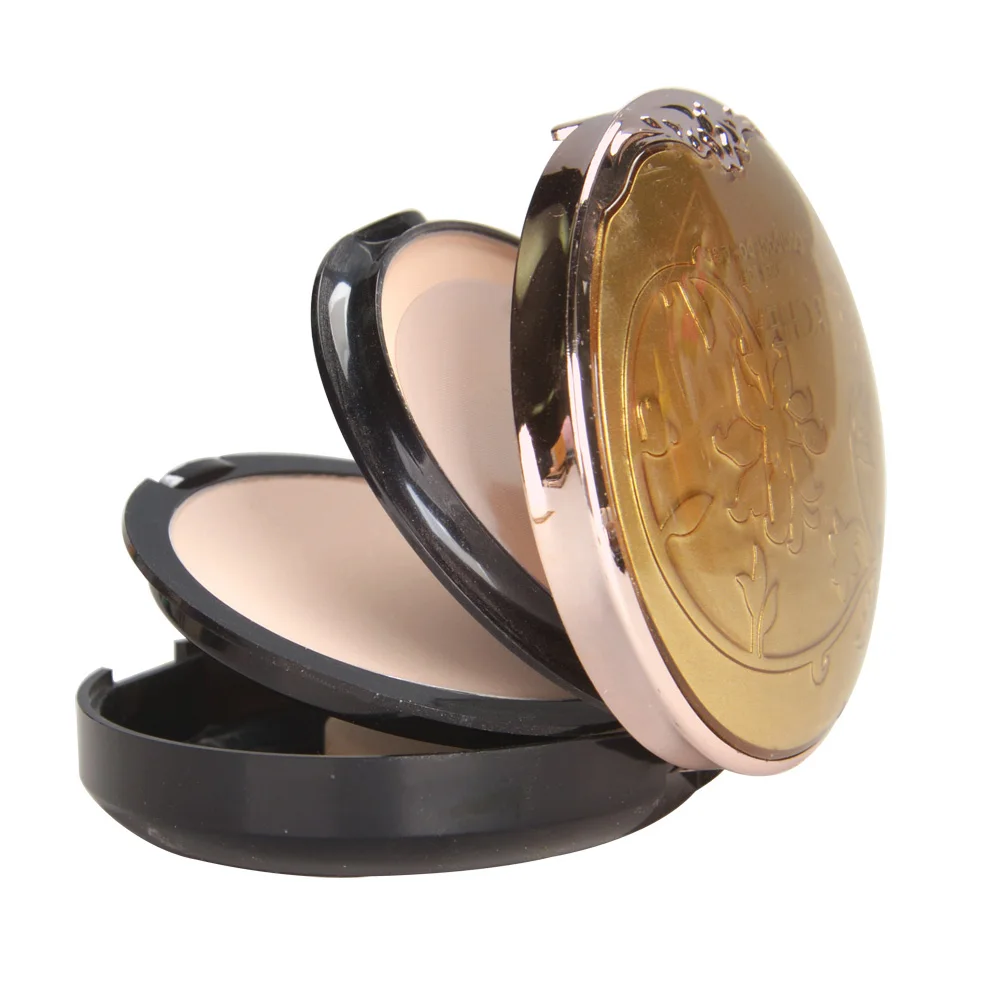 

LCHEAR brand factory price Professional Face Makeup Pressed Powder rich in mineral soft compact powder, Custom