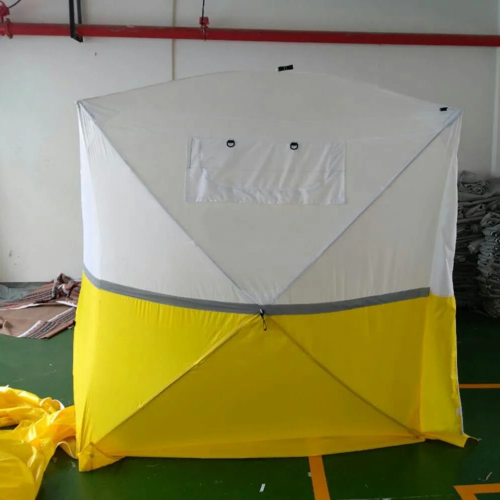 

waterproof pop up work tent oxford outdoor working tent automatic pop up tent yellow+white color china manufacturer