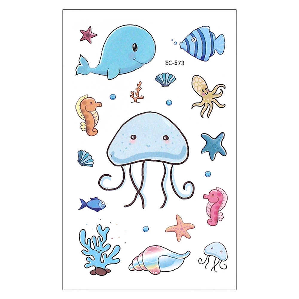 

Temporary Tattoos Stickers for Kids Safe Lovely Face, Colorful / customized