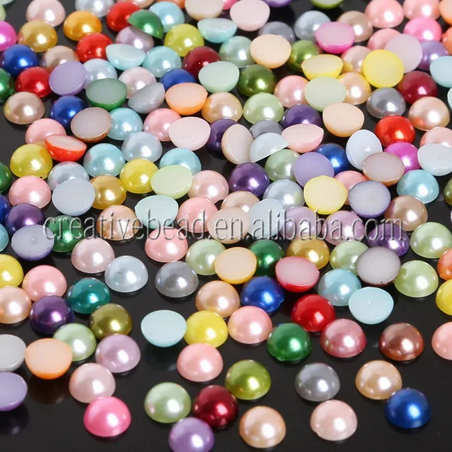 Wholesale Loose Artificial Pearls In Half Round Shapes Pearl Beads