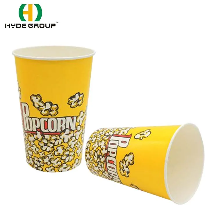 Custom Logo Printed Popcorn Paper Cup For Camping Buy Paper Cup