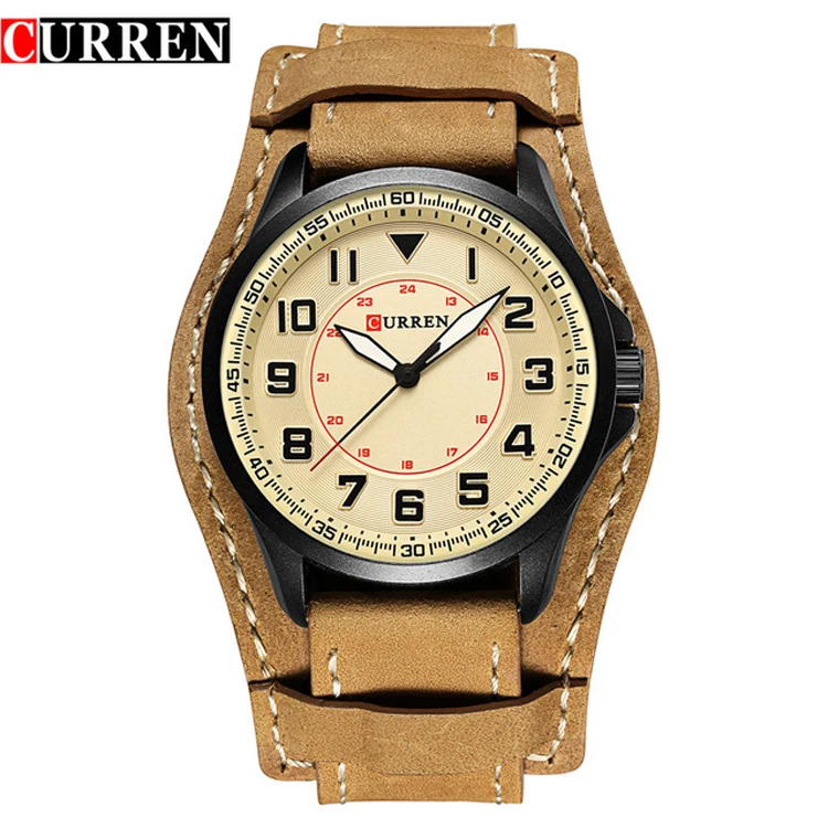 

CURREN 8279 Top Brand Luxury Mens Watch Men Watches Male Casual Quartz Wristwatch Leather Military Waterproof Clocks Sport Clock