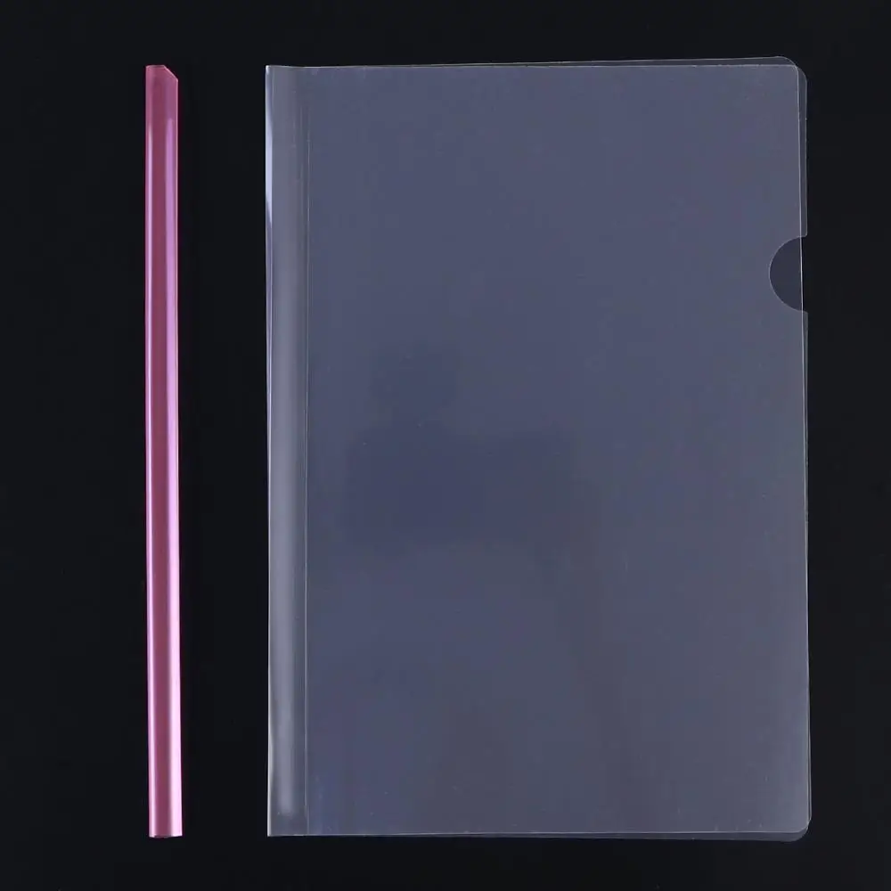 
Transparent Clear Plastic File Folder Sliding Bar Report Covers for A4 Report Cover Organizer Binder 