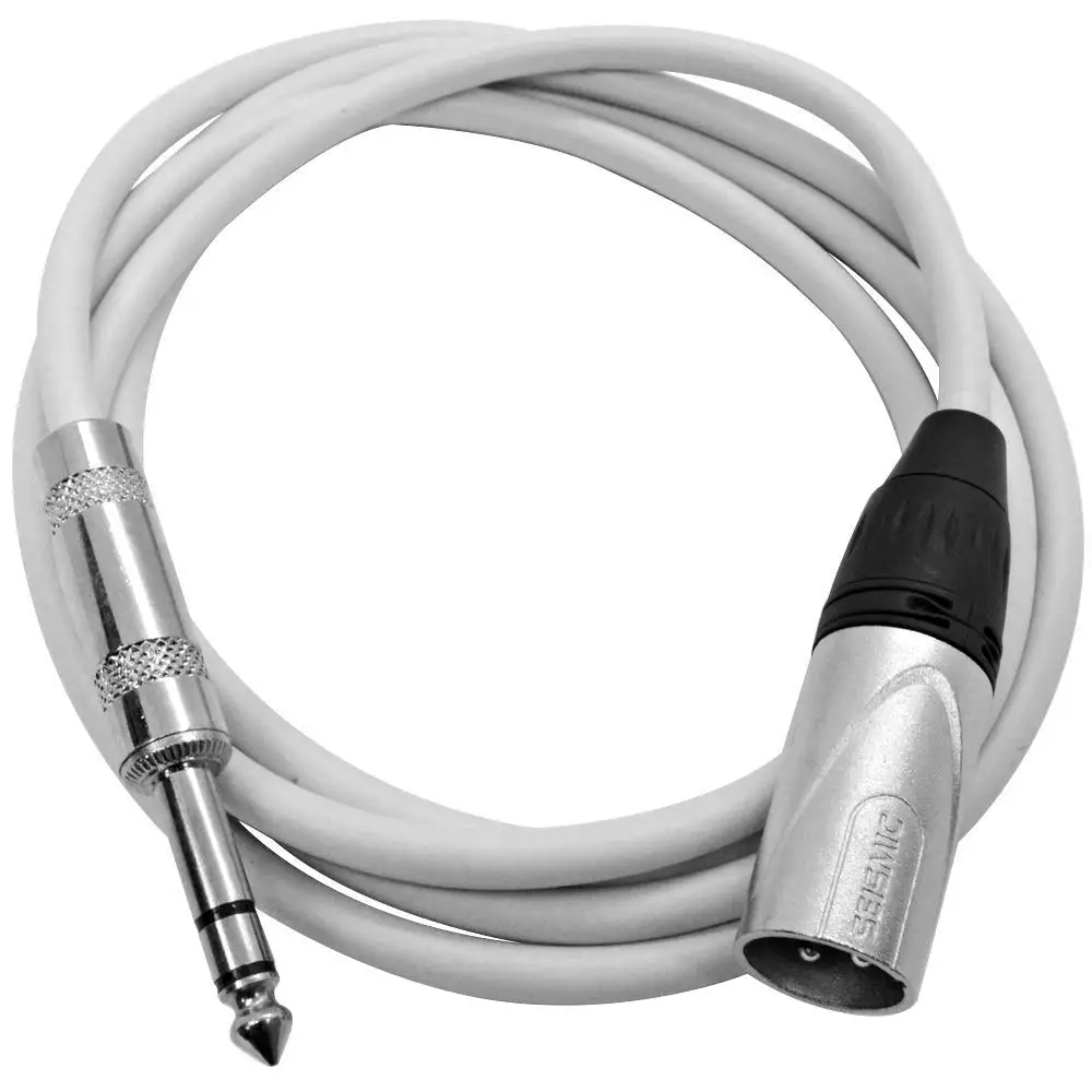8 Pack of 2 Foot Multi-Color XLR Male to 1//4 Inch TRS Patch Cables 2 Pro Audio Balanced XLR-M to 1//4 Patch Cords DJ Seismic Audio SATRXL-M2-Multi