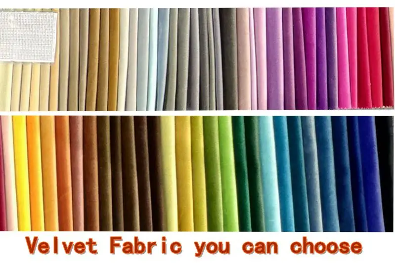 Velvet fabric color