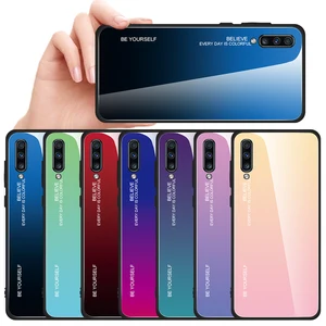 2019 New design Luxury Hot Selling TPU+Glass Phone Cover Case For Samsung Galaxy A70