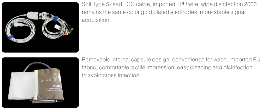 Touch screen Monitor with rolling stand for Patient Monitor