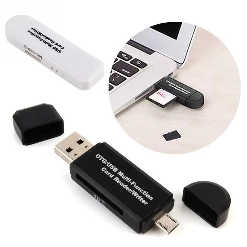 paypal accept OTG reader USB 2.0 multi-function sd card reader writer with custom logo - ANKUX.COM